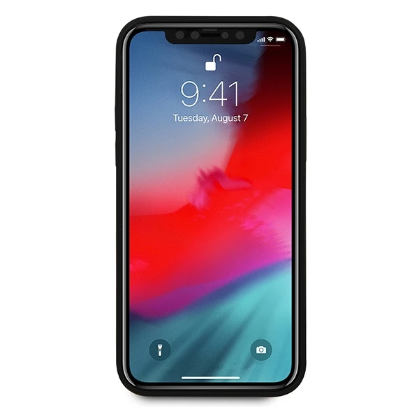 Telefono dėklas Guess GUHCP12MVSATMLBK Saffiano V Stitch Apple iPhone 12 / 12 Pro, juodas