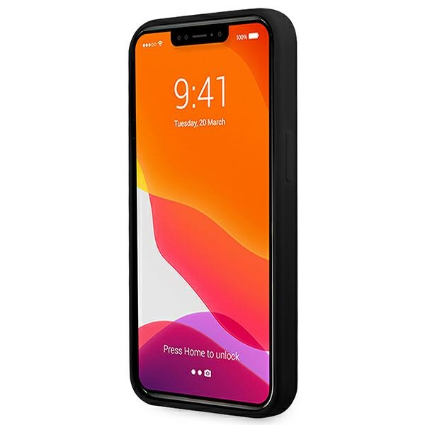 Dėklas Guess GUHCP13XLS4GGBK iPhone 13 Pro Max6,7" juoda/juodas hard case Silicone 4G Logo
