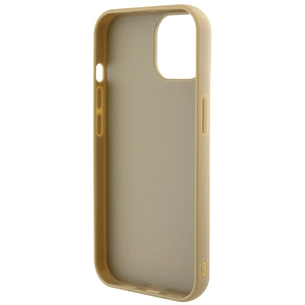 Dėklas GUESS GUHCP15SPMSDGSD IPHONE 15/14/13 6.1 "ZOTY / GOLD HARDCASE DISCO METAL SCRIPT