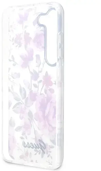 Guess GUHCS23SHCFWST S23 S911 baltos spalvos kietas dėklas Flower Collection