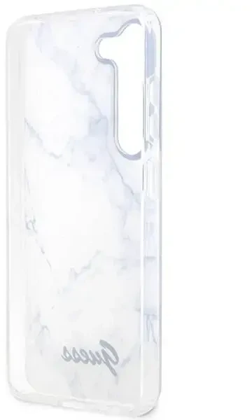 Guess GUHCS23SPCUMAH S23 S911 baltos spalvos kietas dėklas Marble