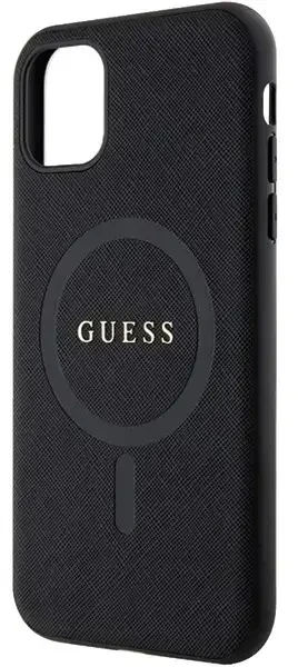 Dėklas GUESS GUHMN61PSAHMCK IPHONE 11 / XR 6.1 "Juodas / Juodas HARDCASE SAFFIANO MAGSAFE