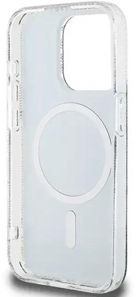Dėklas GUESS GUHMP15LHGCUSTGK IPHONE 15 PRO 6.1 "Juodas/Juodas HARDCASE IML GCUBE MAGSAFE