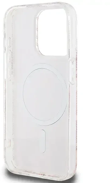 Dėklas GUESS GUHMP15LHGCUSTGP IPHONE 15 PRO 6.1 "Rožinis/Rožinis HARDCASE IML GCUBE MAGSAFE
