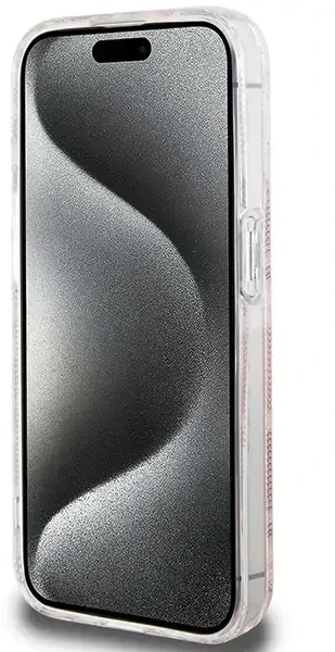 Dėklas GUESS GUHMP15LHGCUSTGP IPHONE 15 PRO 6.1 "Rožinis/Rožinis HARDCASE IML GCUBE MAGSAFE