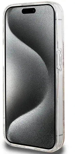Dėklas GUESS GUHMP15LHGCUSTGW IPHONE 15 PRO 6.1 "RUDAS / RUDAS KIETAS DĖLIS IML GCUBE MAGSAFE