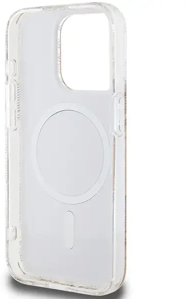 Dėklas GUESS GUHMP15LHGCUSTGW IPHONE 15 PRO 6.1 "RUDAS / RUDAS KIETAS DĖLIS IML GCUBE MAGSAFE