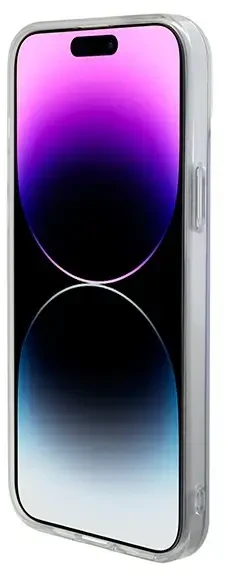 GUESS GUHMP15SHITSU IPHONE 15/14/13 6.1" VIOLETINIS / VIOLETINIS KIETAS DĖKLAS IML IRIDESCENT MAGSAFE