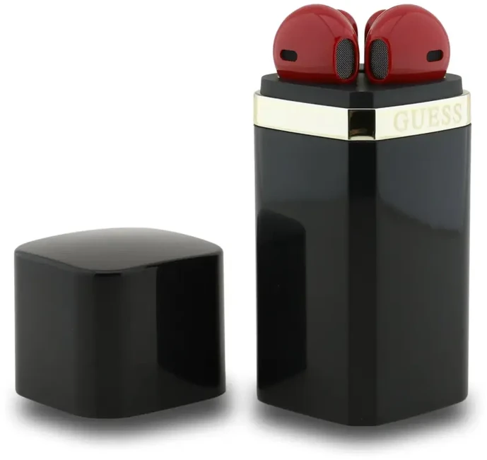 Guess Lipstick Shape TWS belaidės ausinės juodos spalvos