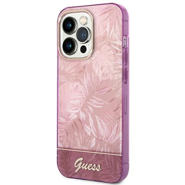 Dėklas Guess PC / TPU Jungle iPhone 14 Pro