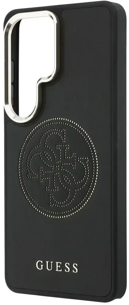 Guess PU perforuotas 4G logotipo telefono dėklas Samsung Galaxy S26 Ultra (S948) juodas