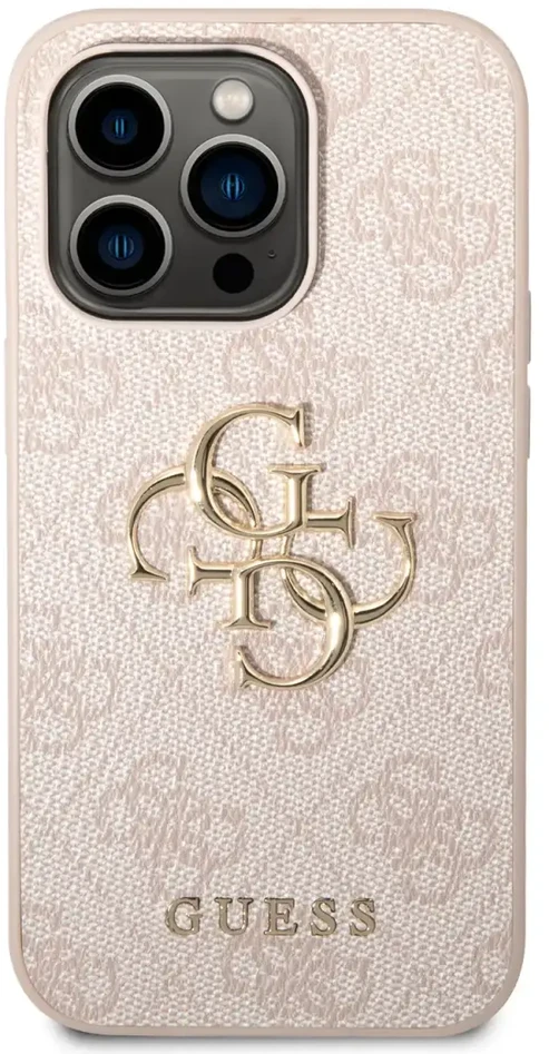 Dėklas GUESS GUHCP15X4GPIPI IPHONE 15 PRO MAX 6.7 "Rožinis/Rožinis HARDCASE 4G BIG METAL LOGO
