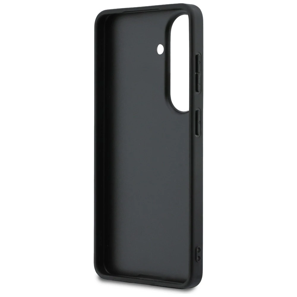Guess PU 4G Metal Logo dėklas skirtas Samsung Galaxy S26 rudos spalvos