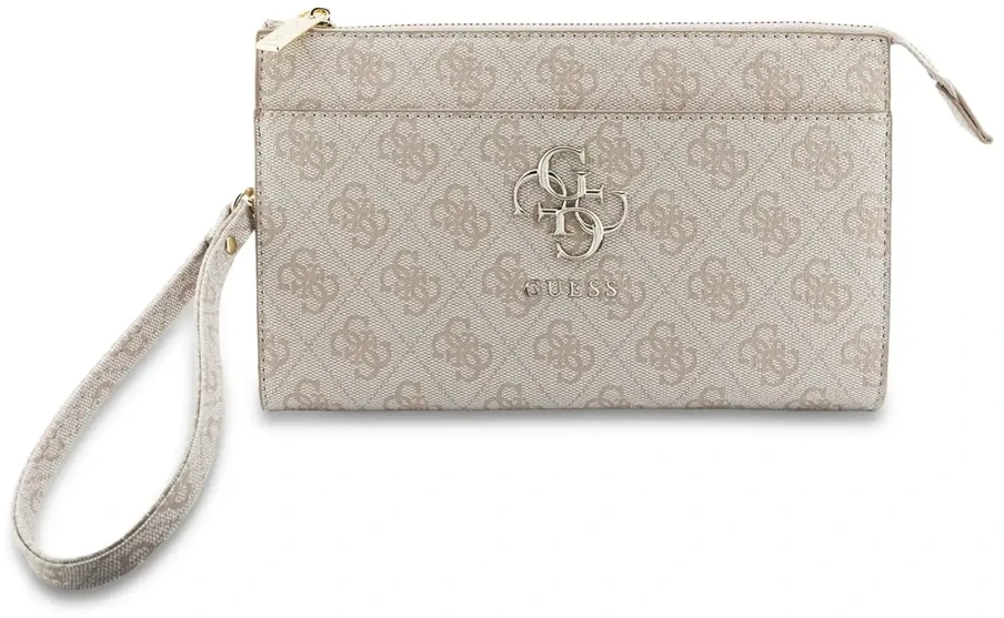 Guess PU 4G Metal Logo Phone Bag rožinės spalvos