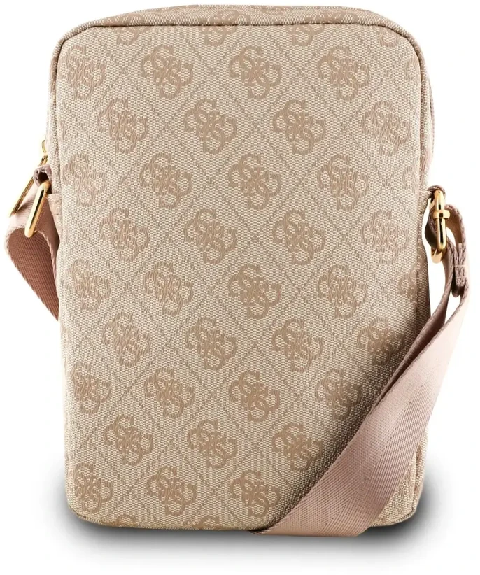 Guess PU 4G Triangle Logo Bag 8" Rožinė