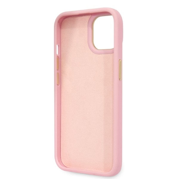 Dėklas GUESS GUHCP14SHGCRHP IPHONE 14/15/13 6.1 "Rožinis / Rožinis HARDCASE CROCO COLLECTION