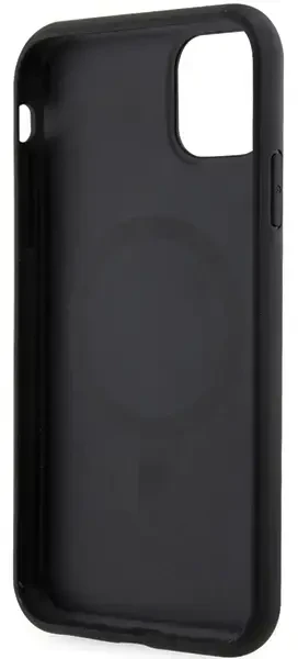 Guess PU G Cube telefono dėklas su MagSafe palaikymu, skirtas iPhone 11, juodas