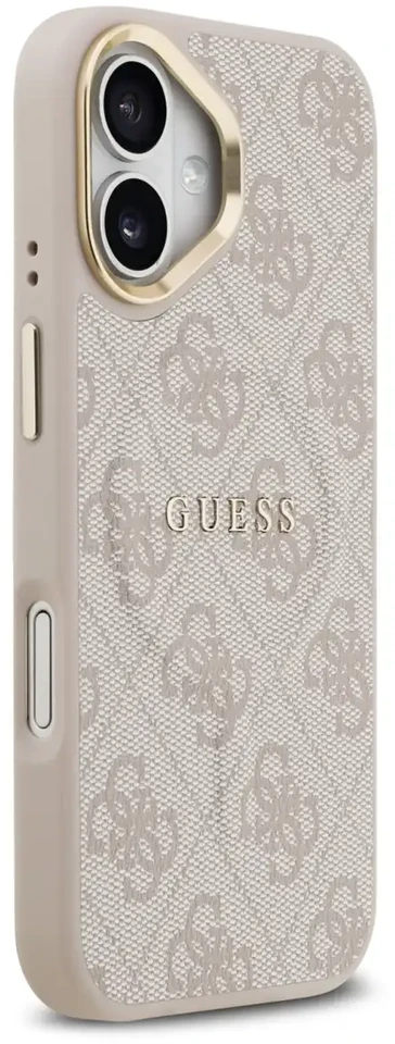 GUESS dėklas, skirtas IPHONE 17, suderinamas su MagSafe GUHMP17SP4MSEGCP (PU 4G W/ Classic), rožinis