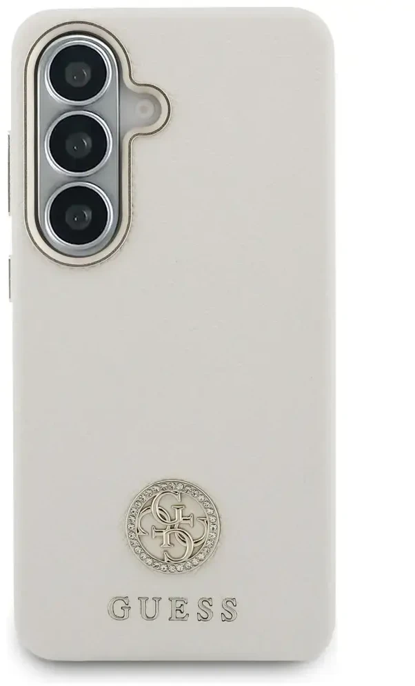 Telefono dėklas MagSafe suderinamas smėlio spalvos Guess