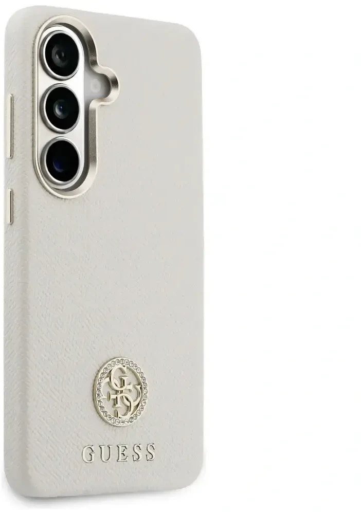 Telefono dėklas MagSafe suderinamas smėlio spalvos Guess