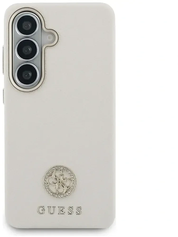 Telefono dėklas MagSafe suderinamas smėlio spalvos Guess