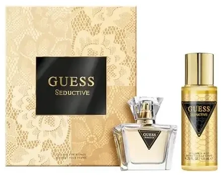 GUESS Seductive EDT rinkinys moterims (EDT 75 ml + Kūno Purškiklis 125 ml)