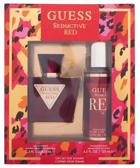 GUESS Seductive Raudona EDT rinkinys moterims (EDT 75 ml + Kūno Mist 125 ml)