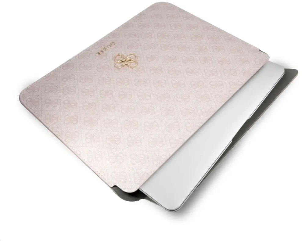 Guess PU 4G Metal Logo Computer Sleeve 13" Rožinė