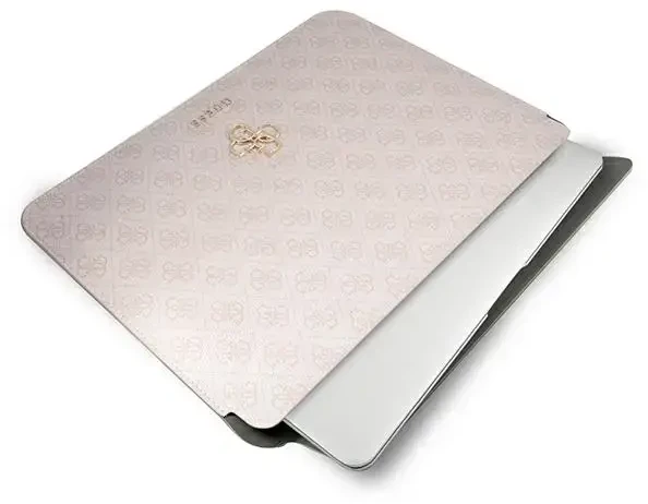 Guess PU 4G Metal Logo Computer Sleeve 13" Rožinė