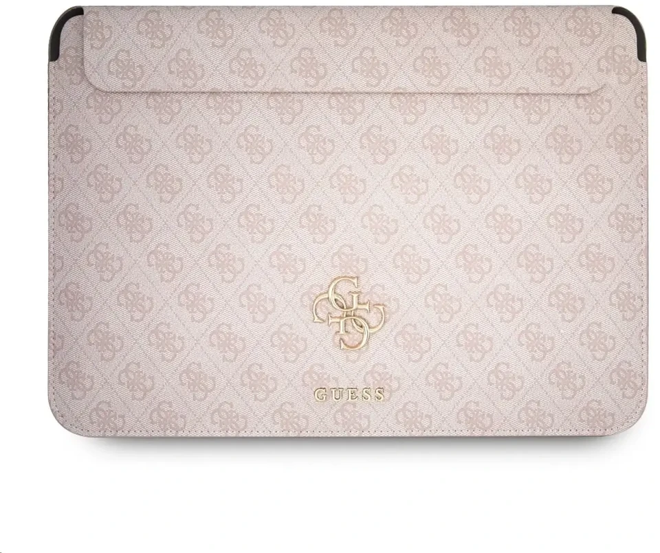 Guess PU 4G Metal Logo Computer Sleeve 13" Rožinė