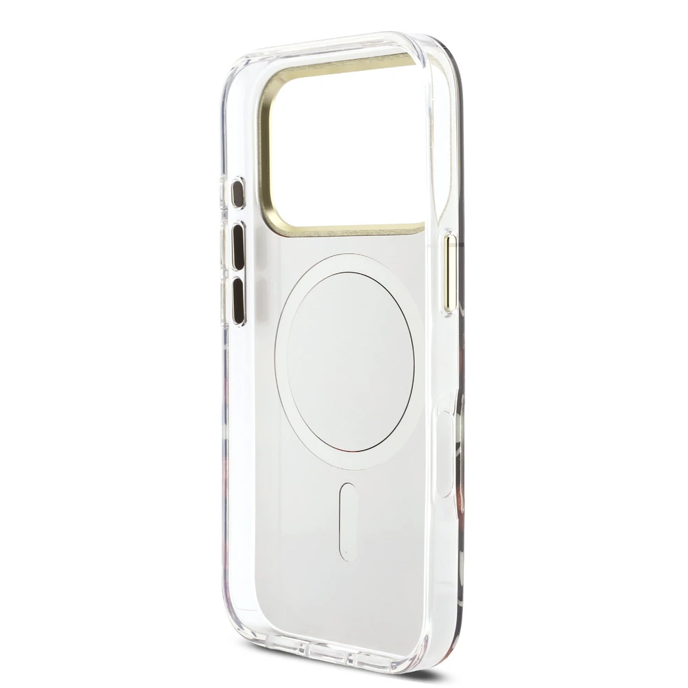 Guess TPU Glitter Cherry MagSafe dėklas skirtas iPhone 17 Pro Max