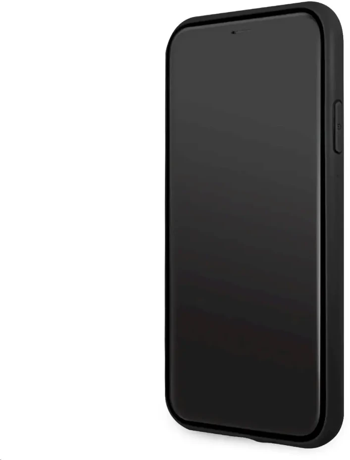 „Guess“ – „Guess“ PU 4G metalinis dėklas su logotipu, skirtas iPhone 11, pilkas