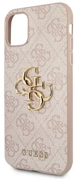Dėklas GUHCN614GMGPI Guess iPhone 11 6.1| Xr Didelis metalinis logotipas rožinis