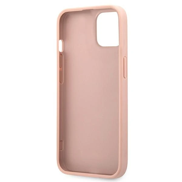 Dėklas Guess GUHCP13SPSASBPI iPhone 13 mini5,4" rožinė/pink hardcase Saffiano Stripe