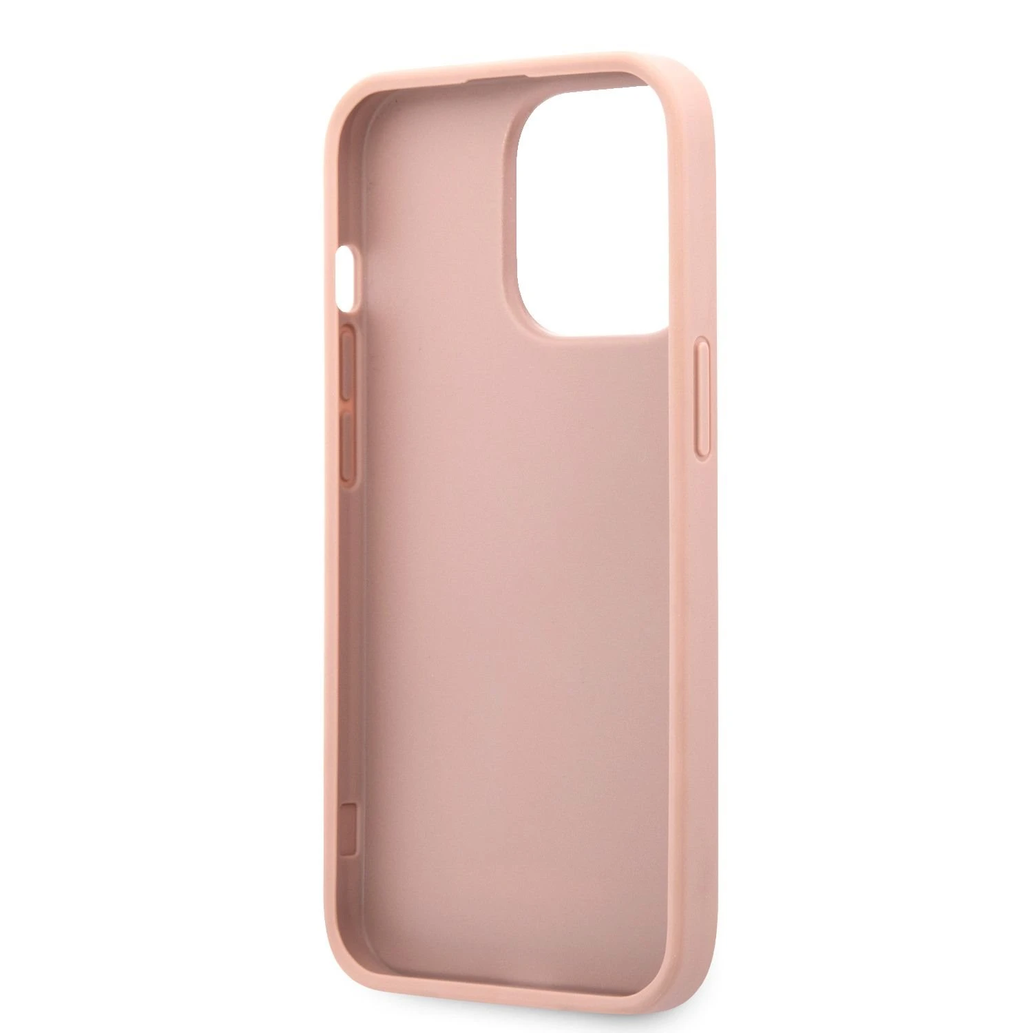 Apple iPhone 13 Pro Max 6,7" Guess dėklas Saffiano Stripe GUHCP13XPSASBPI rožinės spalvos