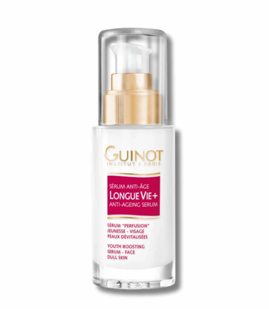Guinot Longue Vie+ Anti-Ageing Serum atstatomasis priešraukšlinis serumas, 30 ml