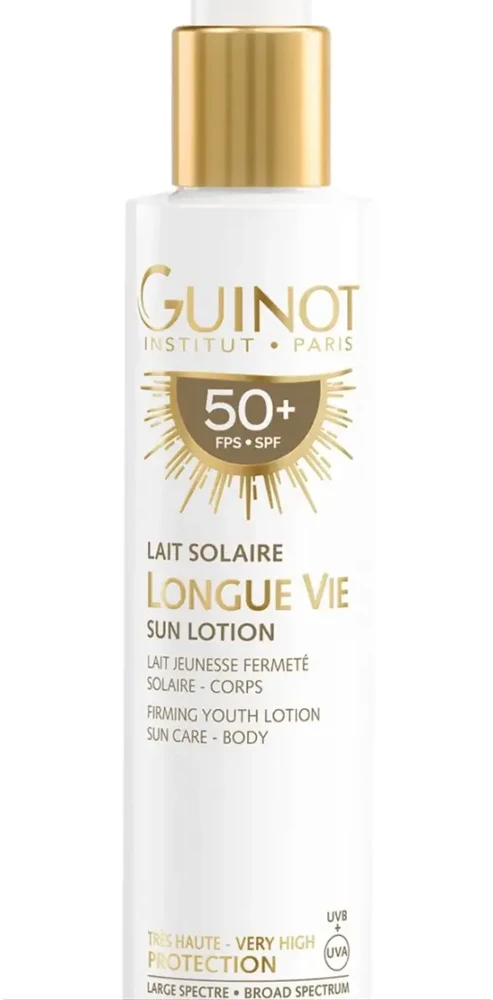 „Guinot Longue Vie“ stangrinamasis losjonas nuo saulės, SPF 50+, 150 ml