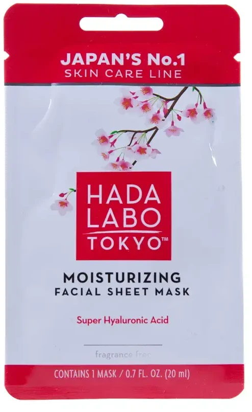 Hada Labo Tokyo Hada Labo drėkinamoji veido kaukė su hialurono rūgštimi, 20 ml