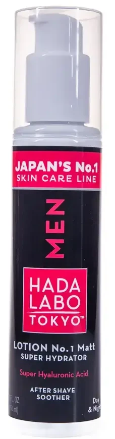 Hada Labo Tokyo Men drėkinamasis losjonas po skutimosi su hialurono rūgštimi, 150 ml
