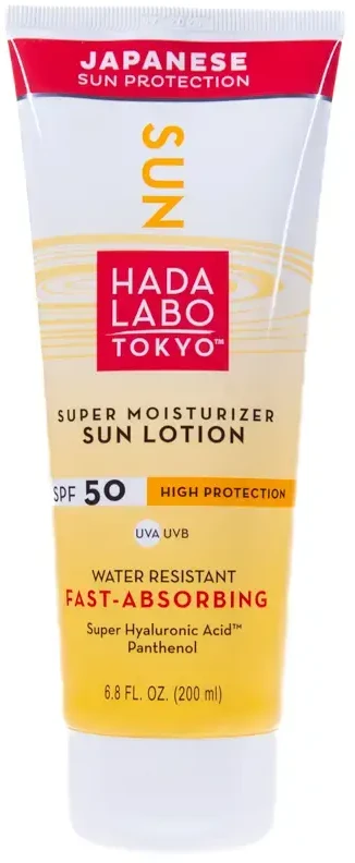 Hada Labo Tokyo Sun Hyaluronic Acid Moisturiser Sunscreen Lotion 50, 200 ml