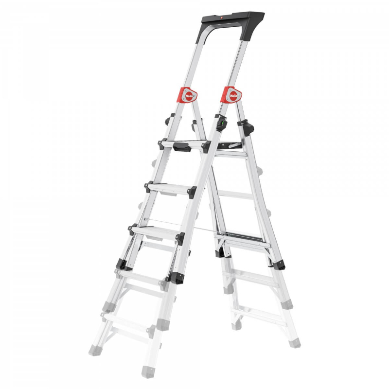 Hailo aliumininės teleskopinės kopėčioa TL100 Topline, 5 pakopos, 150kg