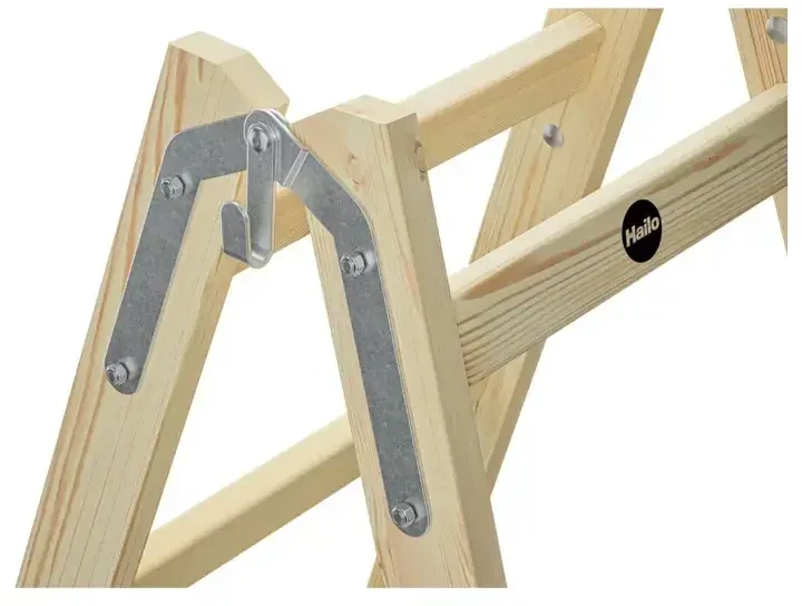 Hailo dvipusės kopėčios H40 StandardLine / medinės / 2x5 laipteliai