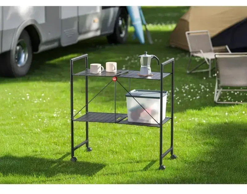 Hailo Folding shelf on wheels Quickboard / juodas