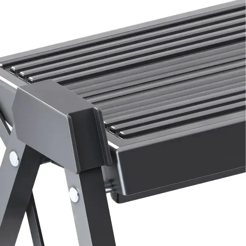 Hailo sulankstomas laiptelių suolas StepFix / plienas / 2 laipteliai / juodas
