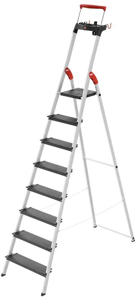Hailo L100 TopLine 8050-807 Step Ladder Aliuminio, Juodas | Ladder