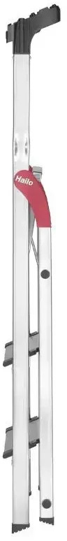 Hailo Hailo L80 ComfortLine buitinės kopėčios / aliuminis / 3 pakopos