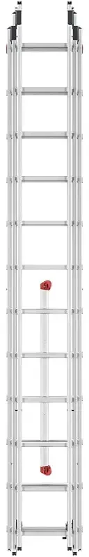 Hailo ProfiStep Combi ladder / aliuminio / 3x12 steps