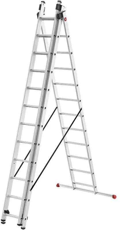 Hailo ProfiStep Combi ladder / aliuminio / 3x12 steps