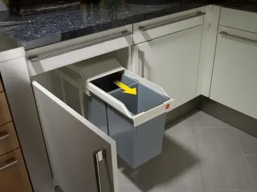 Hailo Spintelės šiukšliadėžė Multi-Box Duo, kreminė, 2x14l, L dydžio