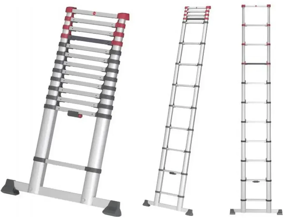 Hailo Teleskopinės kopėčios FlexLine 260, 264cm, aliuminis, 7113-091